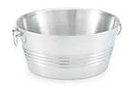 Vollrath 47225 Round Large Tabletop Beverage Bin - Stainless