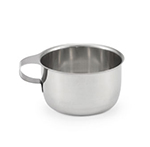 Vollrath 47555 9-oz Drinking/Soup Cup - Integral Handle, Stainless