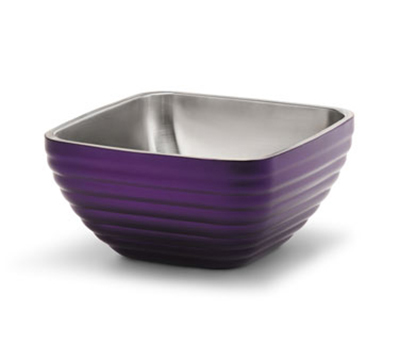 Vollrath 4761965 .75-qt Square Insulated Bowl - Stainless, Passion Purple