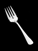 Vollrath 48114 Queen Anne 4-Tine Salad Fork - Stainless