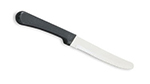 Vollrath 48143 Steak Knife - Round Tip, Black Plastic Handle
