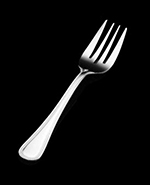 Vollrath 48227 Brocade 4-Tine Salad Fork - Stainless
