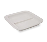Vollrath 49136 6-qt Square Induction Chafer Replacement Porcelain Food Pan - Divided