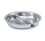Vollrath 49334 4.2-qt Round Chafer Divided Food Pan - Stainless