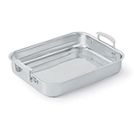 Vollrath 49435 2.8-qt Small Food Pan with Handles - Aluminum Bottom, 18-ga Stainless