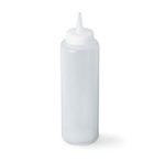 Vollrath 52063 12-oz Squeeze Bottle - Slim, Clear Plastic