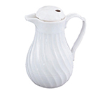 Vollrath 52160 42-oz Beverage Server - 3-Color Tabs, Poly, White