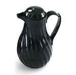 Vollrath 52140 42-oz Tilt & Pour Beverage Server - 3-Color Tabs, Poly, Black