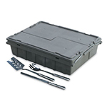 Vollrath 52649 Tote 'N Store Buffetware Box - 20-1/8x14-1/4x4-5/8