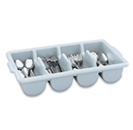 Vollrath 52651 Cutlery Dispenser - 4-Compartment, Gray
