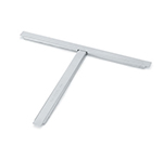 Vollrath 56680 T-Shaped Adapter Bar - Holds (2)1/4-Pans and (1)1/2-Pan, Aluminum