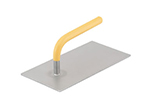Vollrath 57502 Flat Steak Weight - 1.6-lbs, Yellow Plastic-Coated Handle, Stainless