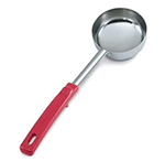 Vollrath 62182 8-oz Solid Spoodle - Orange Poly Handle, Stainless