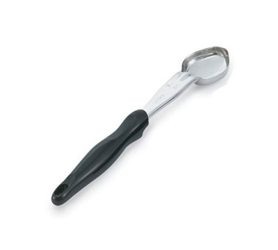 Vollrath 6412120 1-oz Oval Solid Spoodle - Black Nylon Handle, Heavy-Duty, Stainless