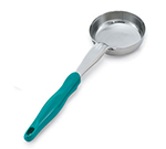 Vollrath 6433655 6-oz Round Solid Spoodle - Teal Nylon Handle, Heavy-Duty, Stainless