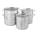 Vollrath 67708 10-qt Aluminum Double-Boiler - 8-1/2-qt Inset with Cover