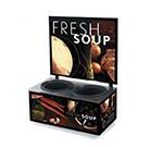 Vollrath 7203102 Twin 7-1/4-qt Well Soup Merchandiser Base - Menu Board, Tuscan 120v