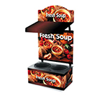 Vollrath 7203203 Twin 7-1/4-qt Well Soup Merchandiser Base - Light, Menu Board, Country Kitchen 120v