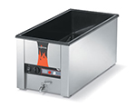 Vollrath 72051 Countertop Warmer with Drain - Holds (4) 1/3 Size Pans, 28-3/4x13-3/4x9-3/4