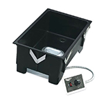 Vollrath 72107 Drop-In Warmer with Drain - Remote Mount, Thermostat, 21-3/4x13-3/4x9