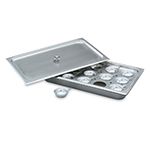 Vollrath 75060 Egg Poacher/Juice Glass Holder - Full-Size, Pan, Plate, Cover, 15 Cups, Stainless