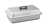 Vollrath 77200 Steam Table Pan Dome Cover - Full Size, Black Handle, Satin-Finish Stainless