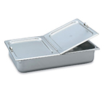 Vollrath 77430 Steam Table Pan Cover - Full Size, Hinged Flat Solid, Stainless