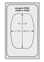 Vollrath 8 240116 Miramar Template - (1) Large Oval Decorative Pan, 12x20