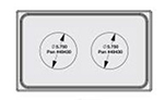 Vollrath 8242216 Miramar Single-Size Template - (2)1-qt Butter Warmer, Satin-Edge Stainless
