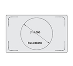 Vollrath 8242610 Miramar Single-Size Template - (1) 12