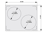 Vollrath 8250716 Miramar Double-Well Template - (1) Brazier and (1)12