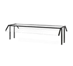 Vollrath 89287 Breath Guard - Double-Sided Buffet, 4-Well, Tempered Glass