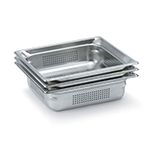 Steam Table Pan - Perforated, Full Size, 2-1/2" Deep, Stainless