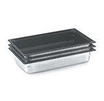 Vollrath 90047 Steam Table Pan - Black Coating, Full Size, 4