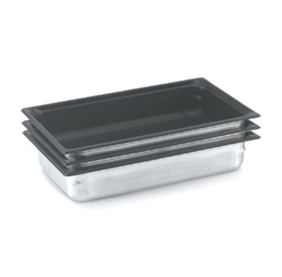 Vollrath 90027 Steam Table Pan - Black Coating, Full Size, 2-1/2" Deep, Stainless