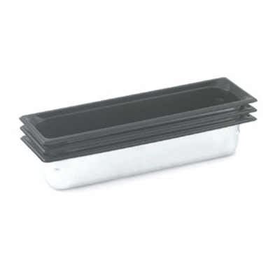 Vollrath 90527 Steam Table Pan - Black Coating, Half Size Long, 2-1/2" Deep, Stainless