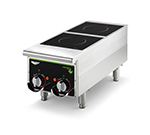 Vollrath 912HIMC Heavy-Duty Countertop Induction Hotplate - 2-Hob, Dial Control, 208-240v