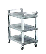 Vollrath 97102 3-Shelf Utility Cart - 300-lb Capacity, 30-1/2x18-1/2x36