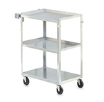 Vollrath 97125 3-Shelf Utility Cart - 400-lb Capacity, 27-1/2x15-1/2x32-5/8