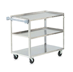 Vollrath 97140 3-Shelf Utility Cart - 500-lb Capacity, 39-1/2x21x33-1/4