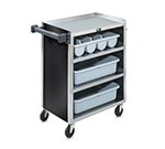 Vollrath 97180 4-Shelf Paneled Bussing Cart - 300-lb Capacity, 27-1/2x15-1/2x33-5/8