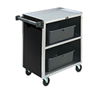 Vollrath 97181 3-Shelf Paneled Bussing Cart - 300-lb Capacity, 39-1/4x21x34-3/4