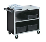 Vollrath 97182 3-Shelf Paneled Bussing Cart - 500-lb Capacity, 39-1/4x21x34-3/4