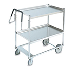 Vollrath 97202 2-Shelf Utility Cart - 900-lb Capacity, Raised Lower Shelf, Stainless