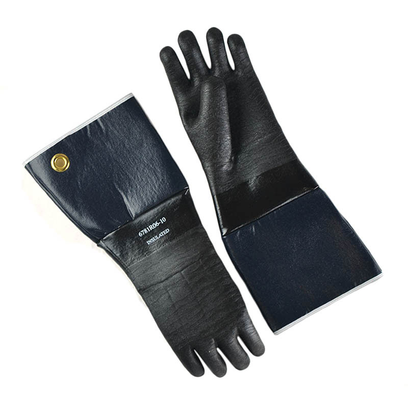 Intedge 6718IR-06-10 18-in Neoprene Rubber Glove w/ Flocked Lining