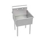 Elkay B1C24X24X Budget Sink, (1) 24 X 24 X 12-in, 9-in Backsplash