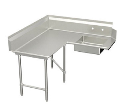 Elkay BDDTL-144-L L-Shaped Corner Soiled Dishtable w/ R-To-L Operation, 30 X 144-in,