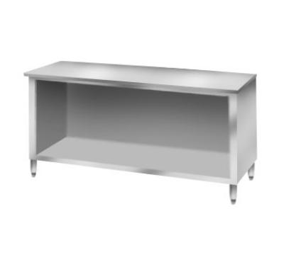 Elkay C30S84-STS Cabinet Base Work Table w/ Open Front & 1-3/4-in Turndown, 84 X 30-in