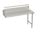 Elkay CDT-60-RX Straight Clean Dishtable, L-To-R Operation, Backsplash, 30 X 60-in