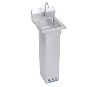 Elkay EHS-18-PEDX Economy Wall Mount Hand Sink w/ 6-in Backsplash, 14 X 10 X 5-in